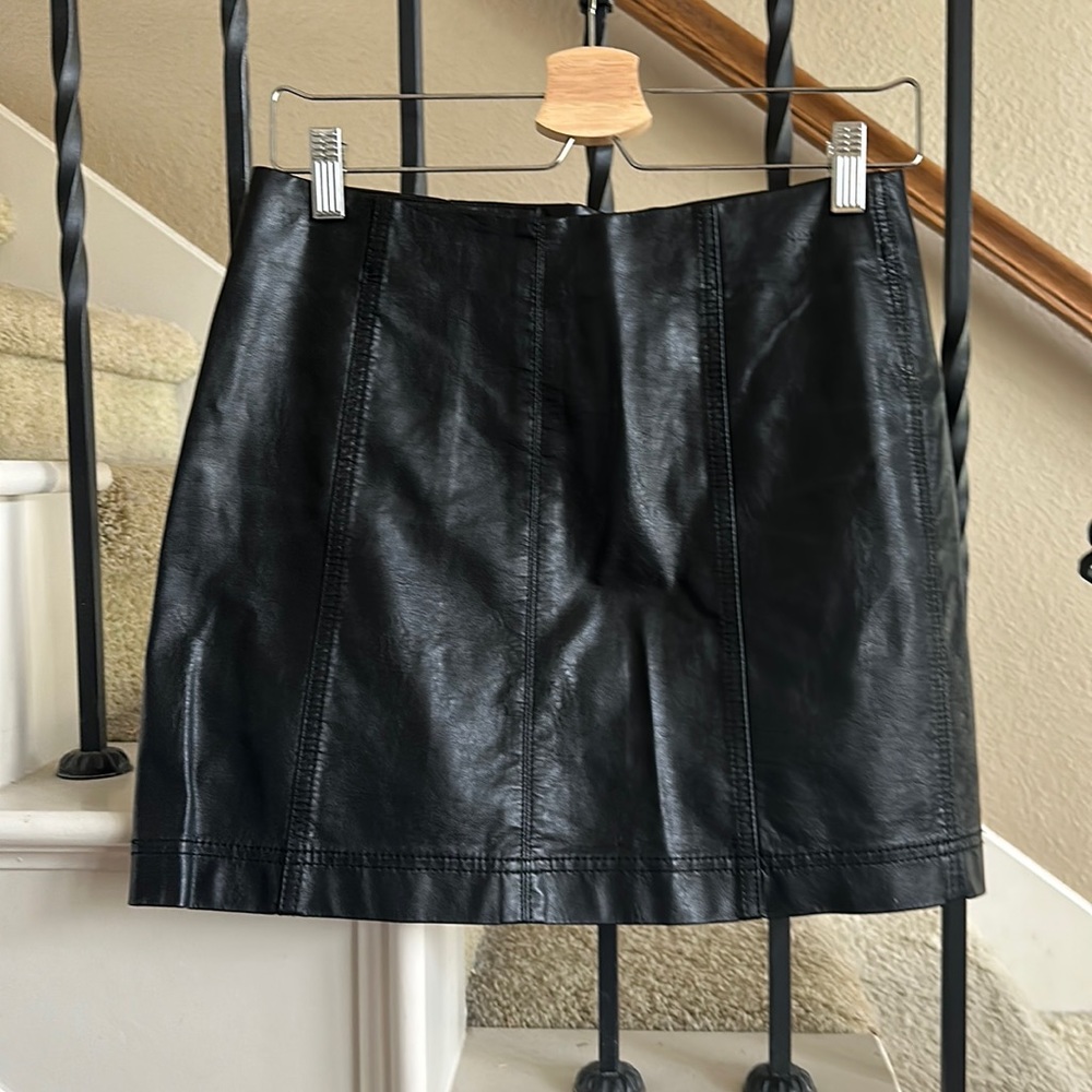 OU leather skirt
